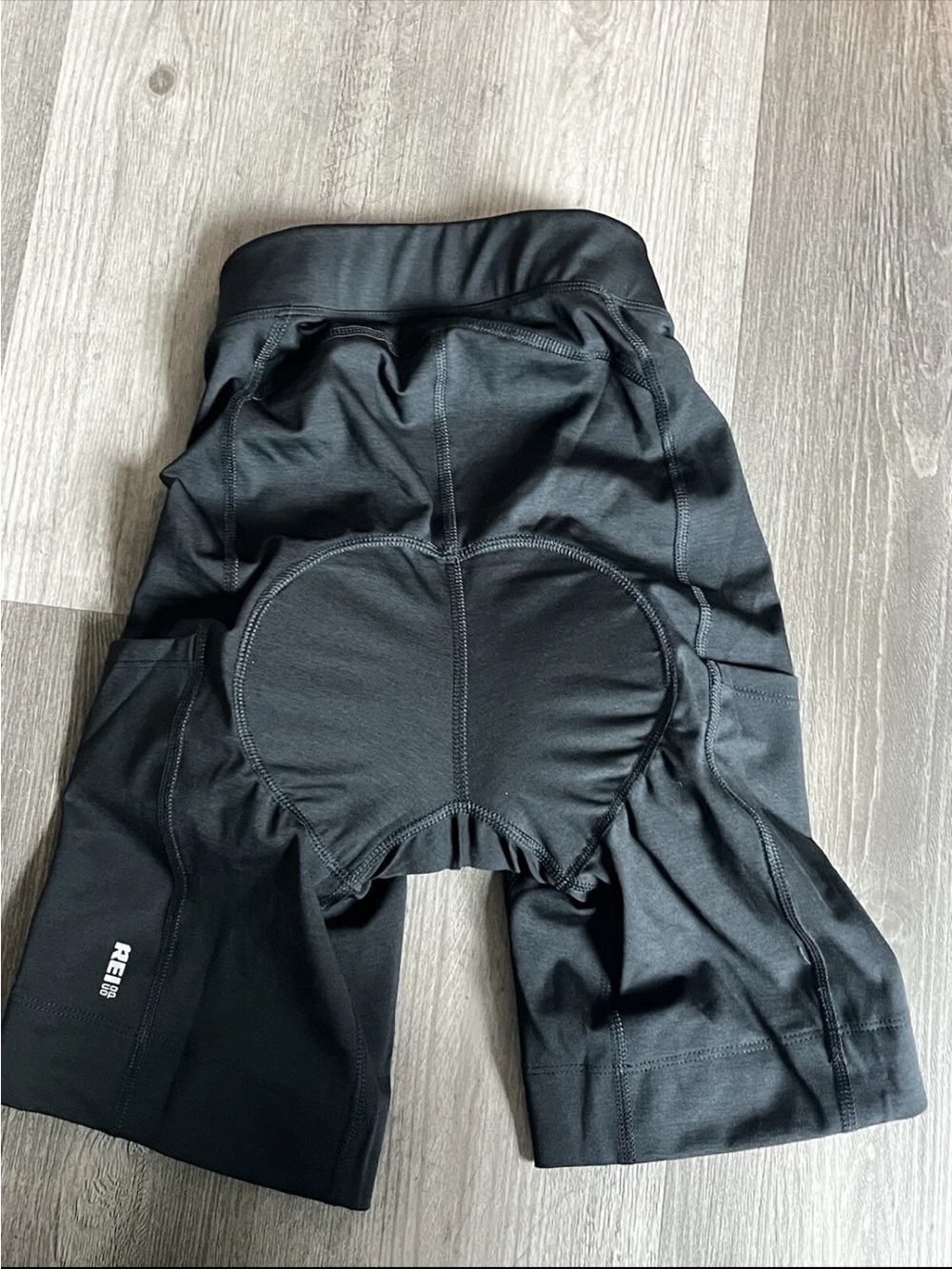 REI women’s Black Padded Cycling Shorts -worn once. Perfect condition. XS
